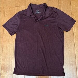 Men's Maroon Oakley Polo Shirt